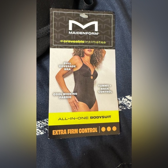 Maidenform Women's Extra Firm Control All In One Bodysuit Black , Size M NWT - Picture 11 of 14